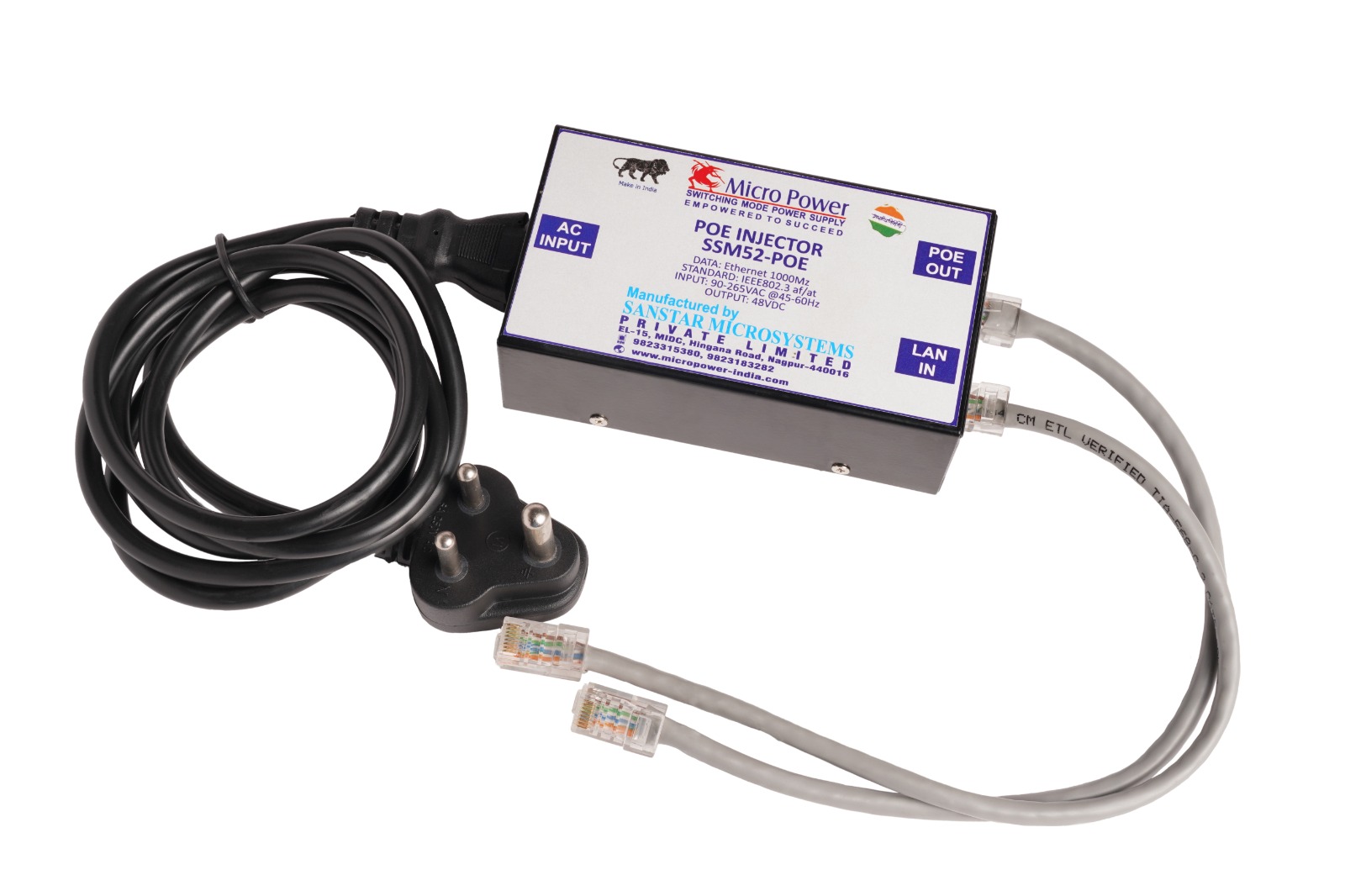 POE Injector for IP Cameras and Access Point