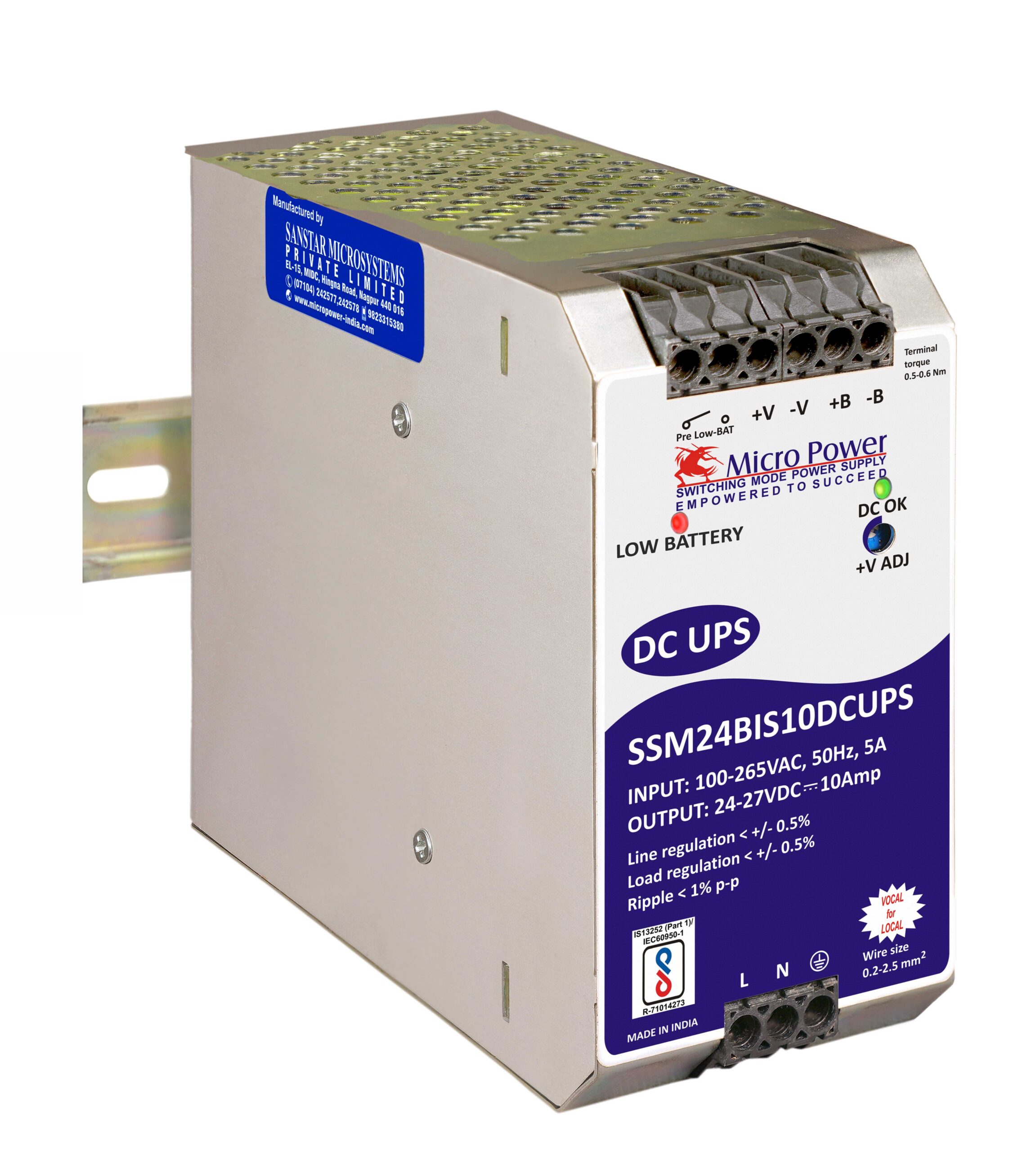 Uninterruptible Power Supplies (DC UPS)